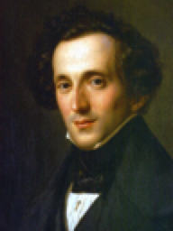 Portrait of composer Felix Mendelssohn